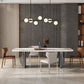 Modern Rectangle Dining Table Stone Top Table with Stainless Steel Sled Base Clearhalo ' dining_table' 'Dining Tables & Seating' 'Dining Tables' 'furn' 'furn_dining_table' 'Furniture' 'furniture_dining_table' 'Kitchen & Dining Furniture' 'kitchen&dining_furn' 'kitchen' 'kitchen_dining_table' 1200x1200_4019cd07-d1d6-4f1d-8afc-fcd80a72a67e