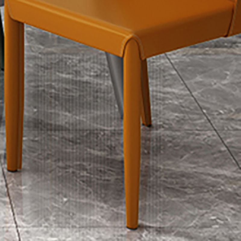 Glam Leather Kitchen and Dining Room Chair Solid Back Chair(Set of 2) Clearhalo 'Dining Chairs' 'Dining Tables & Seating' 'dining_chair' 'furn' 'furn_dining_chair' 'Furniture' 'furniture_dining_chair' 'Kitchen & Dining Furniture' 1200x1200_401a3b41-3ee8-47f9-ba1b-ed3dcfa31edf