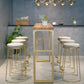 Modern Bar-height Table Solid Wood Top Bistro Pub Table with Gold Base Clearhalo 'Bar Furniture' 'Bar Tables' 'bar_tables' 'furn' 'furn_bar_tables' 'Furniture' 'Kitchen & Dining Furniture' 1200x1200_401b5922-1e5f-4c9d-a83c-475cd3a93e88