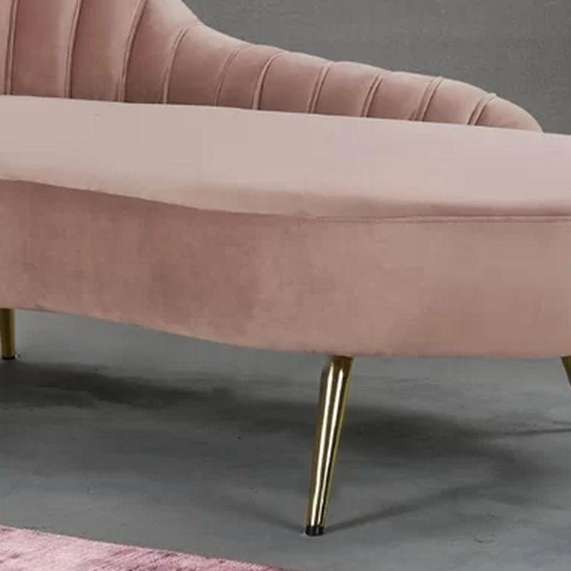 Glam Upholstered Velvet Chaise Lounge Couch Metal Chaise Lounge Chair Clearhalo 'Chairs & Seating' 'Chaise Lounge' 'chaise_lounge' 'furn' 'furn_chaise_lounge' 'Furniture' 'Living Room Furniture' 1200x1200_401eab9f-04a2-46e8-8430-6bcd58f1e78b