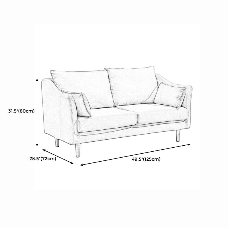 Modern Style Square Armrest Sponge Cushion Multicolor Choice Cloth Art Sofa Clearhalo 'furn' 'furn_sofas' 'Furniture' 'furniture_sofas' 'kitchen' 'kitchen_sofas' 'Living Room Furniture' 'Sofa' 'sofas' 1200x1200_40212808-f12f-4c4a-b9f9-8f0c6ff1128a