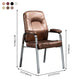 Contemporary Style Leather Dining Chairs Solid Back Arm Dining Side Chairs Clearhalo ' kitchen&dining_furn' 'Dining Chairs' 'Dining Tables & Seating' 'dining_chair' 'furn' 'furn_dining_chair' 'Furniture' 'furniture_dining_chair' 'Kitchen & Dining Furniture' 'kitchen' 1200x1200_40213519-e96c-47ab-b9ff-a1ebf1689341