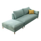 Sillón tapizado escandinavo Chaise de brazos cuadrados para sala de estar