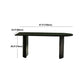 Simplicity Double Pedestal Dining Table Free Form Black Fixed Table with Wooden Top Clearhalo 'Dining Tables & Seating' 'Dining Tables' 'dining_table' 'furn' 'furn_dining_table' 'Furniture' 'Kitchen & Dining Furniture' 1200x1200_40256282-036a-419e-b432-ddbce909b4f2