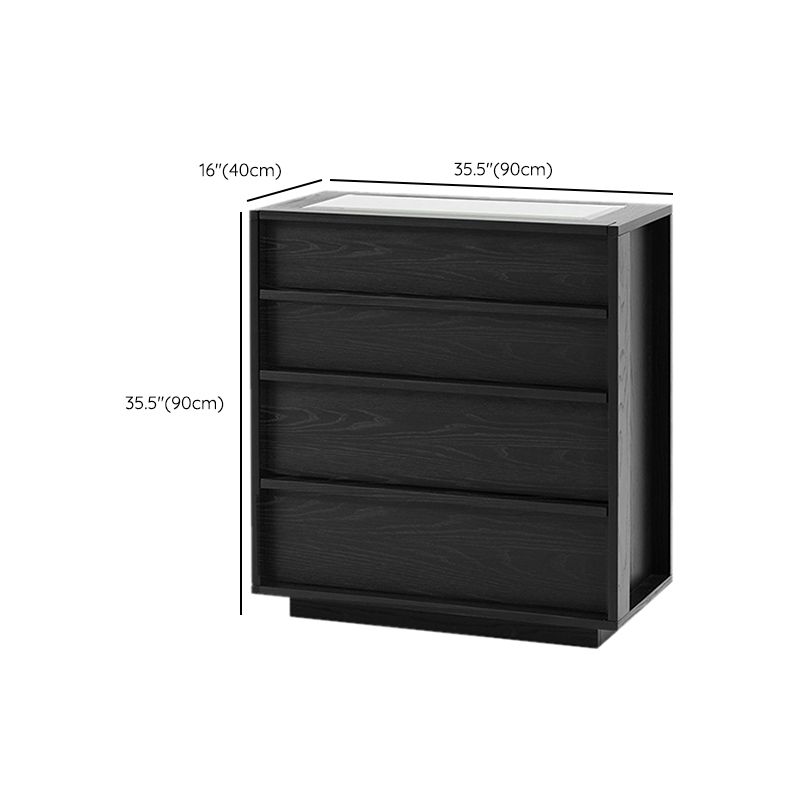 Industrial Solid Wood Accent Chest Rectangle Accent Chest with Drawer