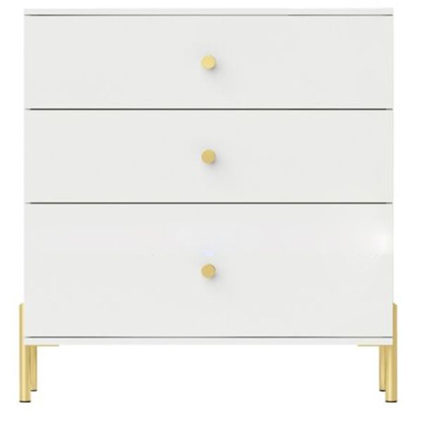 Modern Engineered Wood Sideboard Simple White Buffet Table with Drawer for Dining Room Clearhalo 'buffet_sideboard' 'Buffets & Sideboards' 'furn' 'furn_buffet_sideboard' 'Furniture' 'Kitchen & Dining Furniture' 1200x1200_4028820f-f831-4a54-a89b-1481cac322bb