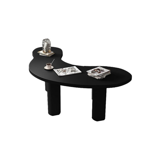 Black Writing Desk Industrial Pine and Artificial Wood Office Desk