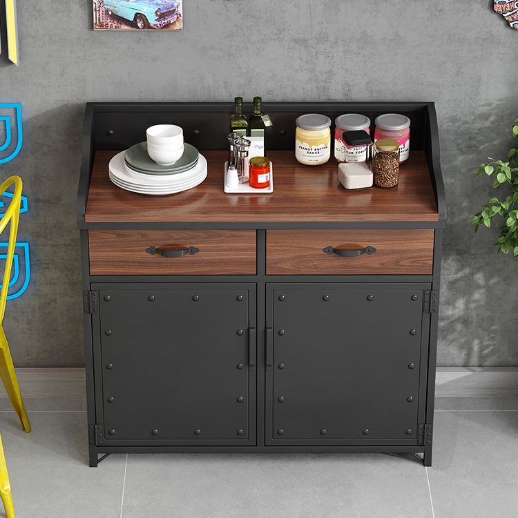 Pine Wood Dining Room Sideboard Cabinet Glam Credenza with Drawers and Storage Clearhalo 'buffet_sideboard' 'Buffets & Sideboards' 'furn' 'furn_buffet_sideboard' 'Furniture' 'furniture_buffet_sideboard' 'Kitchen & Dining Furniture' 1200x1200_402abd11-64e1-4fe5-8607-952bb5ac9ad4