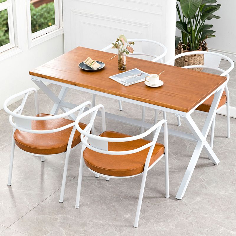 Modern 1/3/5 Pieces Dining Set Rectangle Wood Dining Table Set for Dining Room Clearhalo 'Dining Room Sets' 'Dining Tables & Seating' 'dining_room_set' 'furn' 'furn_dining_room_set' 'Furniture' 'furniture_dining_room_set' 'Kitchen & Dining Furniture' 'kitchen&dining_furn' 'kitchen' 1200x1200_402adc70-5204-4f1f-af7c-fa9d2752cdcf
