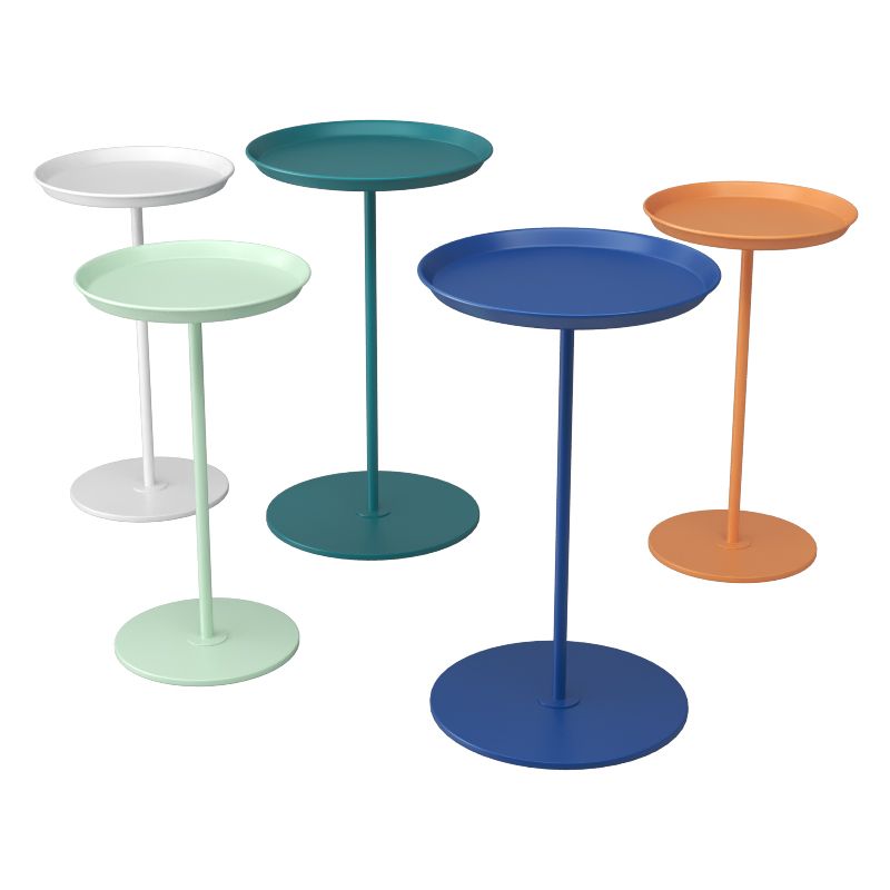 Tavolo da divano del vassoio per angolo rotondo minimalista Tavolo laterale