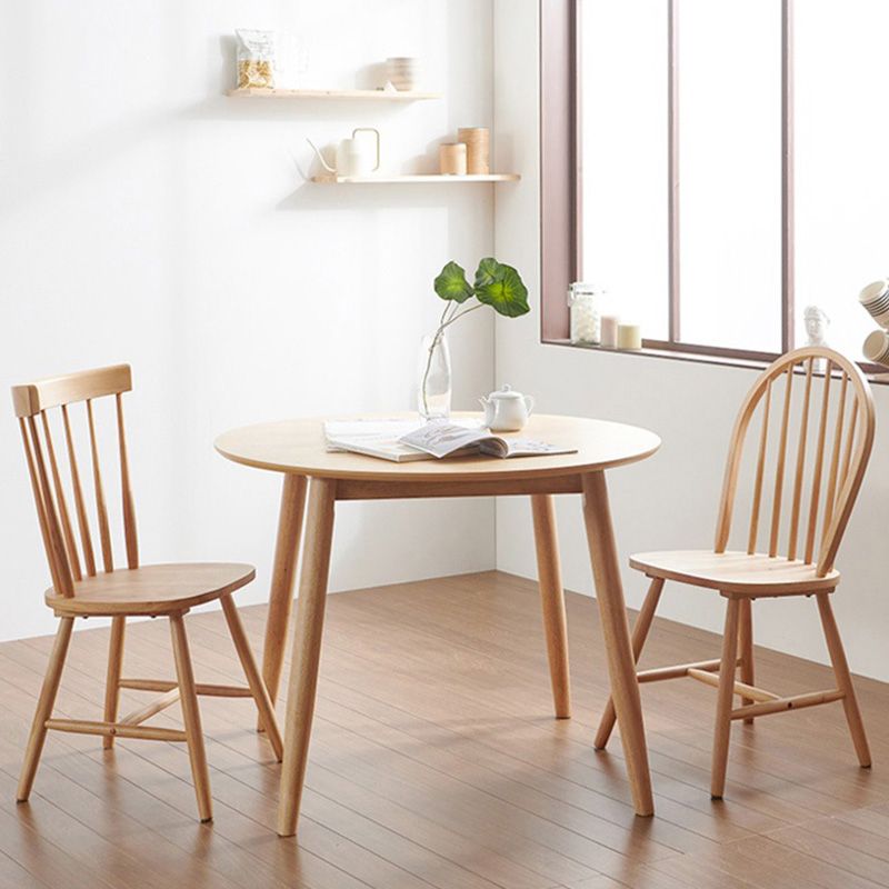 Round Rubberwood Solid Wood Dining Table Simplicity Style Dining Room Collection Clearhalo ' dining_table' 'Dining Tables & Seating' 'Dining Tables' 'furn' 'furn_dining_table' 'Furniture' 'furniture_dining_table' 'Kitchen & Dining Furniture' 'kitchen&dining_furn' 'kitchen' 'kitchen_dining_table' 1200x1200_402c5ddf-9fbf-473e-bd89-ad9f989b49e1