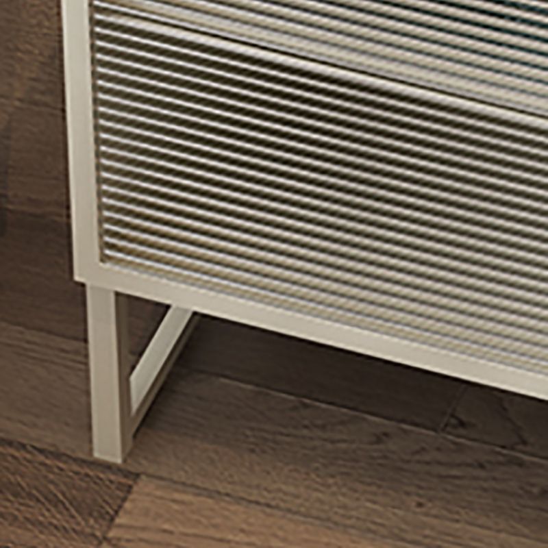 23 "haut de nuit moderne étagère inférieure 1 tiroir en fer table de nuit