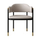 Modern Open Back Arm Chair Metal and Faux Leather Dining Chair Clearhalo 'Dining Chairs' 'Dining Tables & Seating' 'dining_chair' 'furn' 'furn_dining_chair' 'Furniture' 'Kitchen & Dining Furniture' 1200x1200_4030ab13-869e-4296-a500-13ee05a0b83f