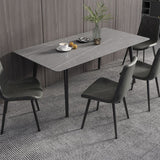Modern Rectangle Dining Table Sintered Stone 4 Legs Table for Dining Room Clearhalo 'Dining Tables & Seating' 'Dining Tables' 'dining_table' 'furn' 'furn_dining_table' 'Furniture' 'Kitchen & Dining Furniture' 1200x1200_40320725-a307-48ef-8fca-1ccf74afb62b