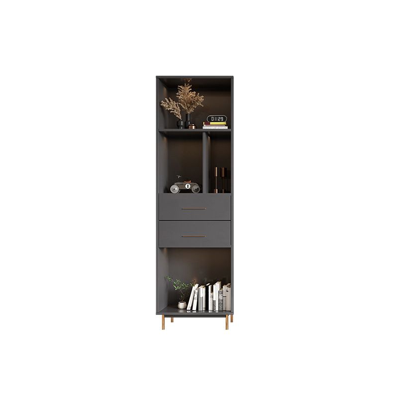 Glam Standard Bookcase Engineered Wood Book Shelf with Cabinets