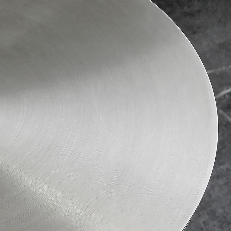 Industrial Dining Table Stainless Steel Table with Pedestal Base for Kitchen Clearhalo ' dining_table' 'Dining Tables & Seating' 'Dining Tables' 'furn' 'furn_dining_table' 'Furniture' 'furniture_dining_table' 'Kitchen & Dining Furniture' 'kitchen&dining_furn' 'kitchen' 'kitchen_dining_table' 1200x1200_4032b6fe-2781-4fcc-8a69-9d99c72ded74