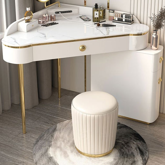 MODERNA MODERNA 29,5 "Vanity per il trucco del tavolino in ardesia in altezza con cassetti