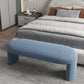 Contemporary Upholstered Bench Bedroom Ottoman Seating Bench 15.7" Height with Legs Clearhalo 'Benches' 'Chairs & Seating' 'furn' 'furn_benches' 'Furniture' 'Living Room Furniture' 1200x1200_4035154a-a633-46b3-aa38-07cdc94a0271