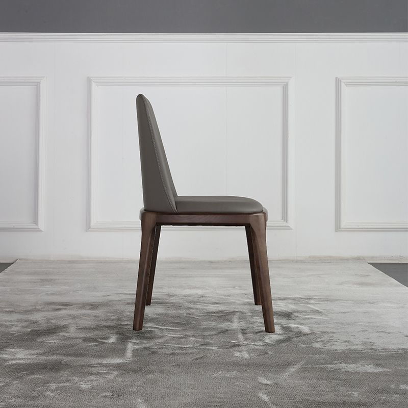 Solid Wood Industrial Dining Room Chair Matte Finish Parsons Dining Chair Clearhalo ' kitchen&dining_furn' 'Dining Chairs' 'Dining Tables & Seating' 'dining_chair' 'furn' 'furn_dining_chair' 'Furniture' 'furniture_dining_chair' 'Kitchen & Dining Furniture' 'kitchen' 1200x1200_4035db97-74b2-4315-aa57-a06206993a26