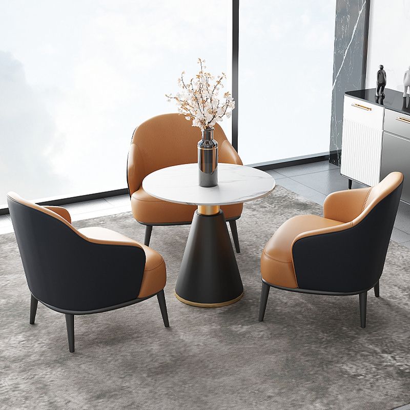 Metal Mesa de piedra sinterizada de metal de lujo tradicional de lujo para el hogar para el hogar