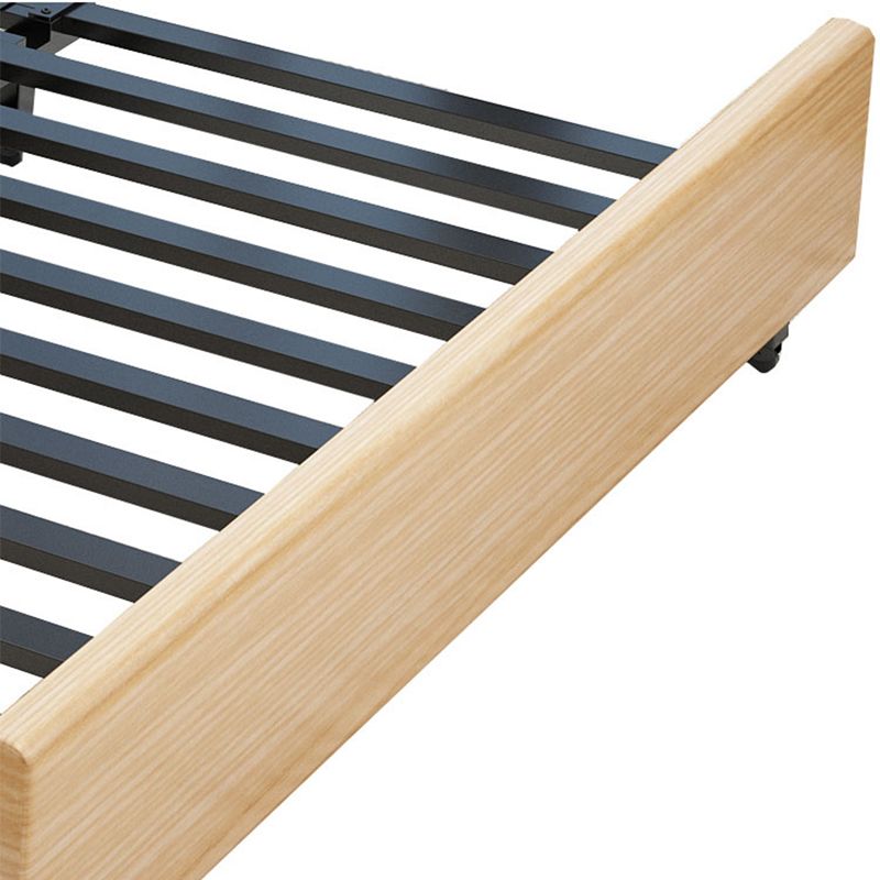 Square Arm Sofa Bed with Wood Frame Gray/Brown Slipcovered Sofa