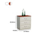 Modern White Accent Chest with Drawers 15.74" Wide Side Cabinet