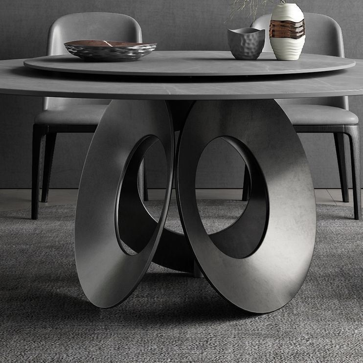 Converteerbare eettafel Grijze eettafel voor keukeneetkamer