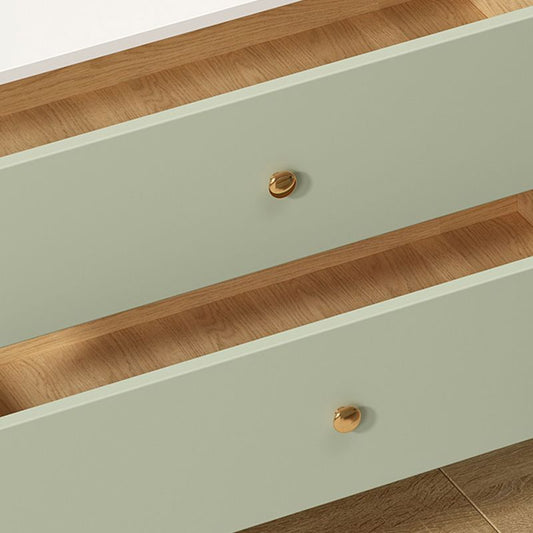 Glam Coffee Table 4 Legs Single Coffee Table with Storage Drawers