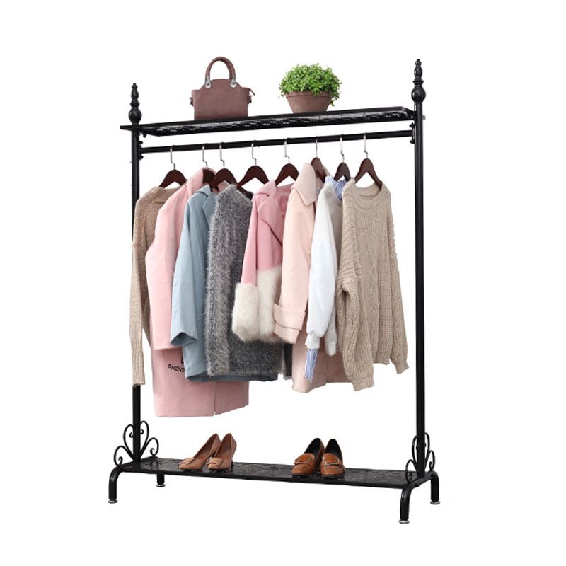 Contemporary Hall Stand with Clothes Rail Storage Shelves Coat Hanger Clearhalo 'Entry & Mudroom Furniture' 'furn' 'furn_hall_tree_coat_racks' 'Furniture' 'Hall Trees & Coat Racks' 'hall_tree_coat_racks' 1200x1200_403c1429-78ca-455f-9cd0-dc24bcbc71c8