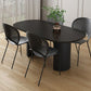 Oval Shape Modern Dining Table Two-Color Fixed Table with Double Pedestal Clearhalo ' dining_table' 'Dining Tables & Seating' 'Dining Tables' 'furn' 'furn_dining_table' 'Furniture' 'furniture_dining_table' 'Kitchen & Dining Furniture' 'kitchen&dining_furn' 'kitchen' 'kitchen_dining_table' 1200x1200_403c73b3-7763-48b1-ae3a-9da33afe4fe6