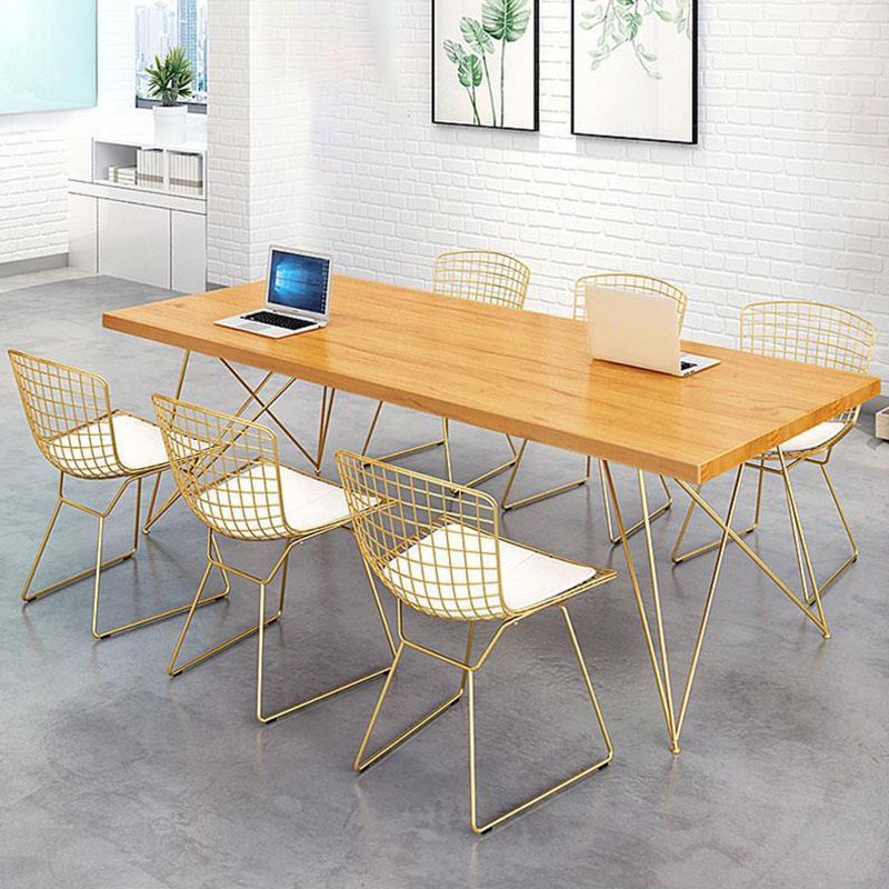 Base de bureau rectangulaire en bois massif base 29.53 "Tableau d'écriture de haut