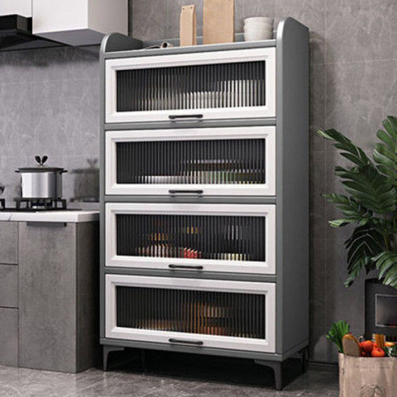 Technischer Holz Sideboard Küche Sideboard mit offener Lagerung