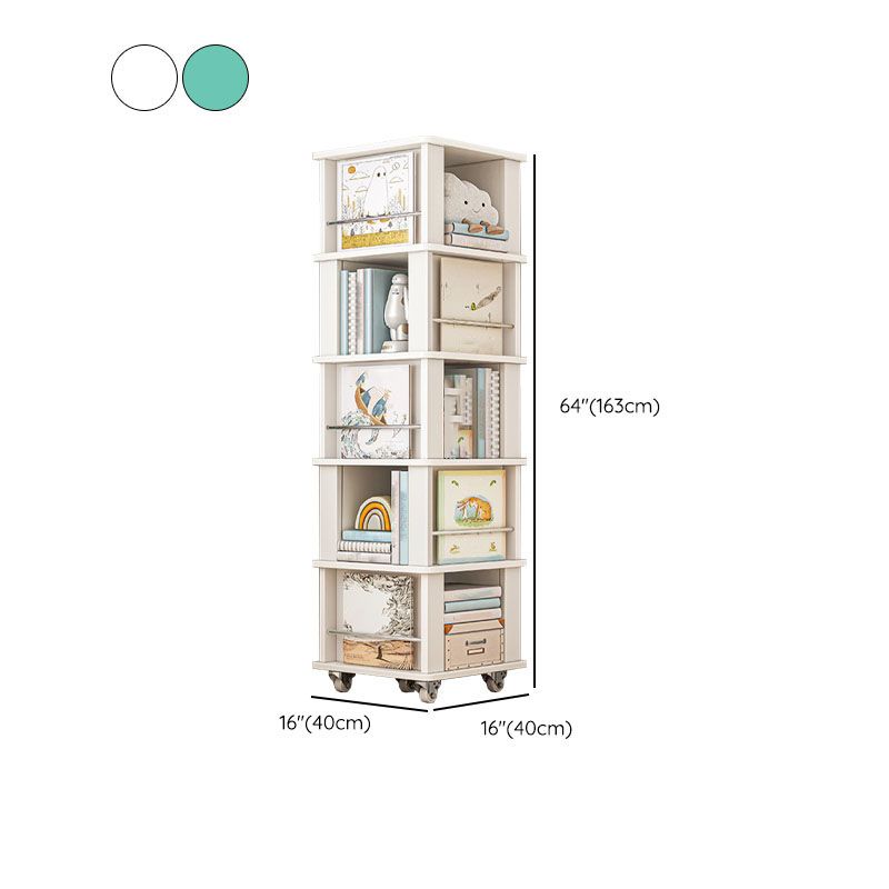 Engineered Wood Standard Bookcase Closed Back Scandinavian Bookshelf Clearhalo 'Bookcases' 'furn' 'furn_bookcases' 'Furniture' 'Office Furniture' 1200x1200_40449a1f-ad3b-4c4c-bbc1-2332c23b1dda