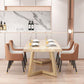 Modern 1/5/6 Pieces Dining Set Rectangle Pine Wood Dining Table for Dining Room Clearhalo 'Dining Room Sets' 'Dining Tables & Seating' 'dining_room_set' 'furn' 'furn_dining_room_set' 'Furniture' 'furniture_dining_room_set' 'Kitchen & Dining Furniture' 1200x1200_4044bd5f-5a93-4736-ba8d-90c924b7c551