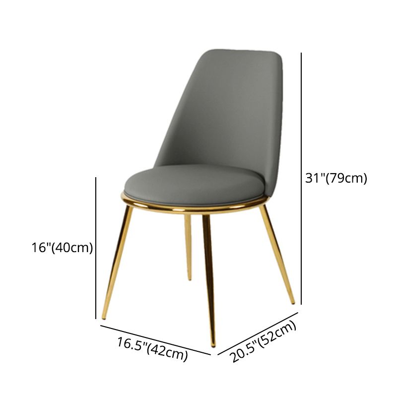 Metal Scandinavian Restaurant Side Chair Parsons Matte Finish Dining Chair Clearhalo ' kitchen&dining_furn' 'Dining Chairs' 'Dining Tables & Seating' 'dining_chair' 'furn' 'furn_dining_chair' 'Furniture' 'furniture_dining_chair' 'Kitchen & Dining Furniture' 'kitchen' 1200x1200_40474717-cddb-465a-a83f-94a45d428cc2