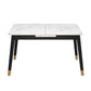 Modern Dining Table Rectangle Extendable Dining Table for Dining Room