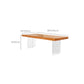 Scandinavian Natural Rectangle Coffee Table with Acrylic Base and Solid Wood Top Clearhalo 'Coffee & Accent Tables' 'Coffee Tables' 'coffee_tables' 'furn' 'furn_coffee_tables' 'Furniture' 'Living Room Furniture' 1200x1200_404c23cb-42bb-4e2e-acf1-57a5de68dfd0