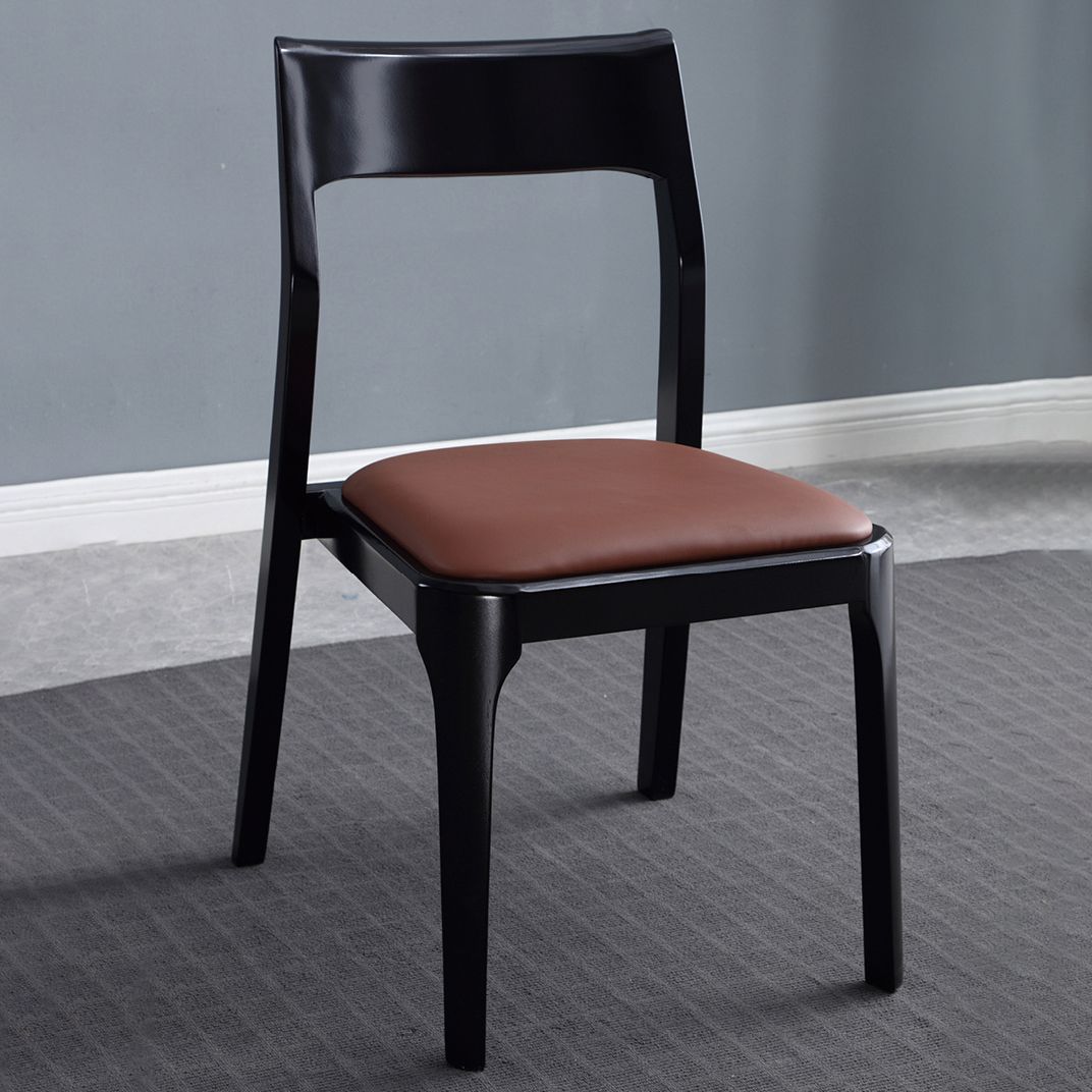 Modern Wooden Dining Chairs Open Back Dining Side Armless Chair for Kitchen Clearhalo ' kitchen&dining_furn' 'Dining Chairs' 'Dining Tables & Seating' 'dining_chair' 'furn' 'furn_dining_chair' 'Furniture' 'furniture_dining_chair' 'Kitchen & Dining Furniture' 'kitchen' 1200x1200_404c40b6-19b3-4702-911d-034c34077d46