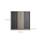 Grey Contemporary Storage Cabinet Faux Wood Cabinet with Sliding Doors