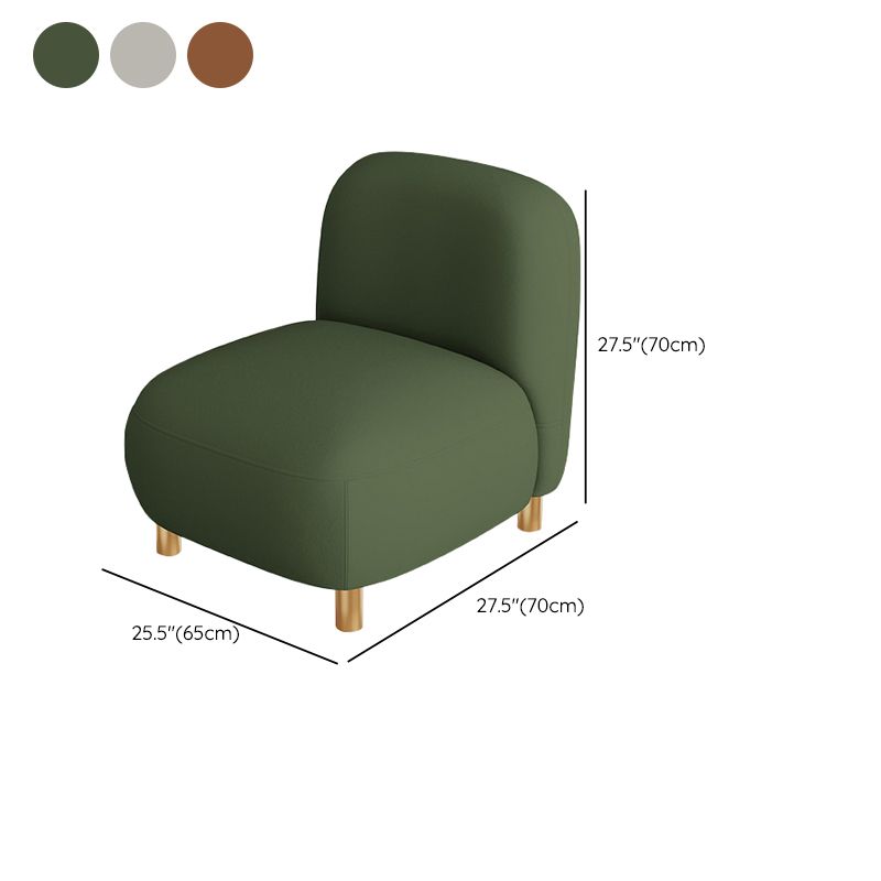 Contemporary Faux Leather Standard Sofa Square Arm Sofa for Living Room