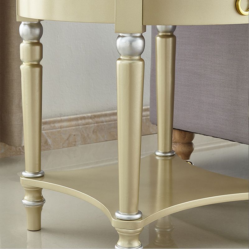 Traditional 24.4" Tall 3 Legs End Table Round End Table with Storage Clearhalo 'Coffee & Accent Tables' 'End & Side Tables' 'end_side_tables' 'furn' 'furn_end_side_tables' 'Furniture' 'Living Room Furniture' 1200x1200_404e69c4-2be4-4e09-bf92-83d42c486d35