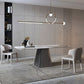 Modern Style Rectangle Dining Table Sintered Stone Pedestal Dining Table for Home Use Clearhalo ' dining_table' 'Dining Tables & Seating' 'Dining Tables' 'furn' 'furn_dining_table' 'Furniture' 'furniture_dining_table' 'Kitchen & Dining Furniture' 'kitchen&dining_furn' 'kitchen' 'kitchen_dining_table' 1200x1200_404edf24-166e-4510-9cb6-d50713e33aa3