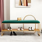 Glam Seating Bench Cushioned Shoe Storage Rectangle Entryway and Bedroom Bench Clearhalo 'Benches' 'Chairs & Seating' 'furn' 'furn_benches' 'Furniture' 'Living Room Furniture' 1200x1200_404f5bab-8b18-4934-95fe-c0036331bda4
