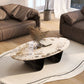Glam Abstracts Cocktailtisch, ovaler Couchtisch für Wohnzimmer