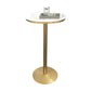 Glam Bar Dining Table Pedestal White Bistro Bar Table with Metal Base Clearhalo 'Bar Furniture' 'Bar Tables' 'bar_tables' 'furn' 'furn_bar_tables' 'Furniture' 'Kitchen & Dining Furniture' 1200x1200_40541711-e991-4003-a01b-d478d0ba5d88