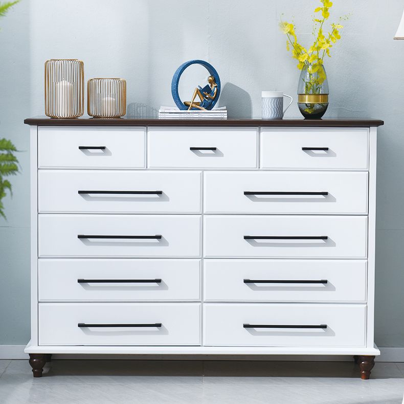 5 / 7 / 8 Drawers White Wooden Storage Chest Modern Style Storage Chest Dresser
