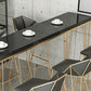 Glam Bar-height Table Solid Wood Top Pub Table for Dining Room Clearhalo 'Bar Furniture' 'Bar Tables' 'bar_tables' 'furn' 'furn_bar_tables' 'Furniture' 'Kitchen & Dining Furniture' 1200x1200_4054d41b-2206-4112-8bae-ab89bffa4c08
