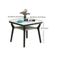 Modern Extendable Stone Drop Leaf Folding Square Dining Table for Dining Room Clearhalo 'Dining Tables & Seating' 'Dining Tables' 'dining_table' 'furn' 'furn_dining_table' 'Furniture' 'Kitchen & Dining Furniture' 1200x1200_40558860-0eca-4fc6-b38d-d9bf31ac2bad