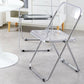 Industrial Design Plastic Dining Armless Chair Open Back Folding Side Chair Clearhalo ' kitchen&dining_furn' 'Dining Chairs' 'Dining Tables & Seating' 'dining_chair' 'furn' 'furn_dining_chair' 'Furniture' 'furniture_dining_chair' 'Kitchen & Dining Furniture' 'kitchen' 1200x1200_4056b908-a050-4ae2-b84e-32566dbd355b