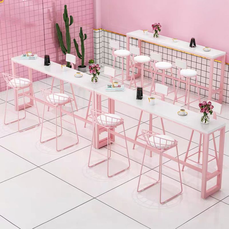 Modern 1/5 Pieces Bar Table Set Rectangle Stone Counter Table for Milk Tea Shop Clearhalo 'Bar Furniture' 'furn' 'furn_home_bar_bar_sets' 'Furniture' 'Home Bars & Bar Sets' 'home_bar_bar_sets' 'Kitchen & Dining Furniture' 1200x1200_4057045f-693f-4276-8d4d-df884e31b34f
